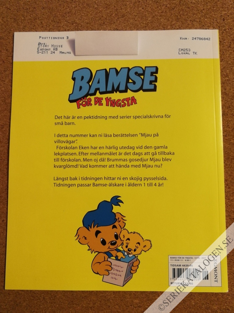 Baksida på Mjau på villovägar (2021)