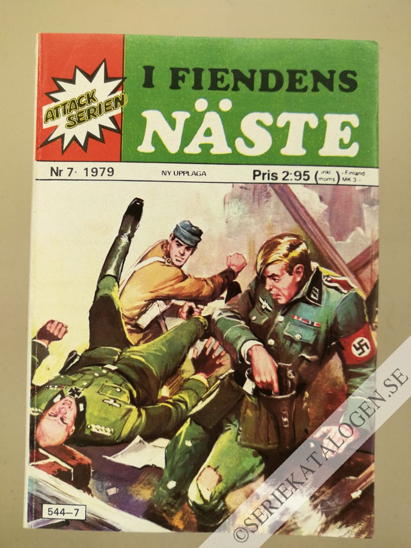 Framsida på Attackserien I fiendens näste (1979)