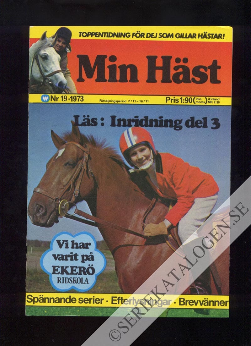 Framsida på Min häst #19 (1973)