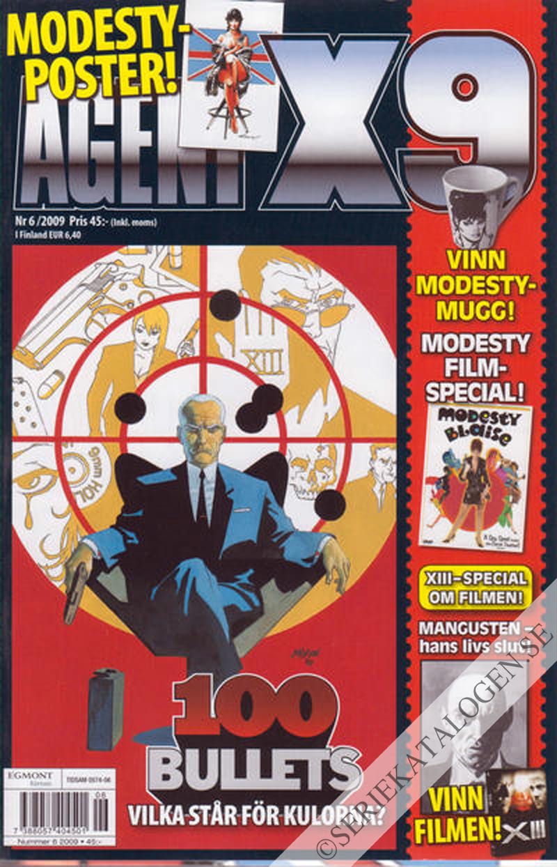 Framsida på Agent X9 #6 (2009)