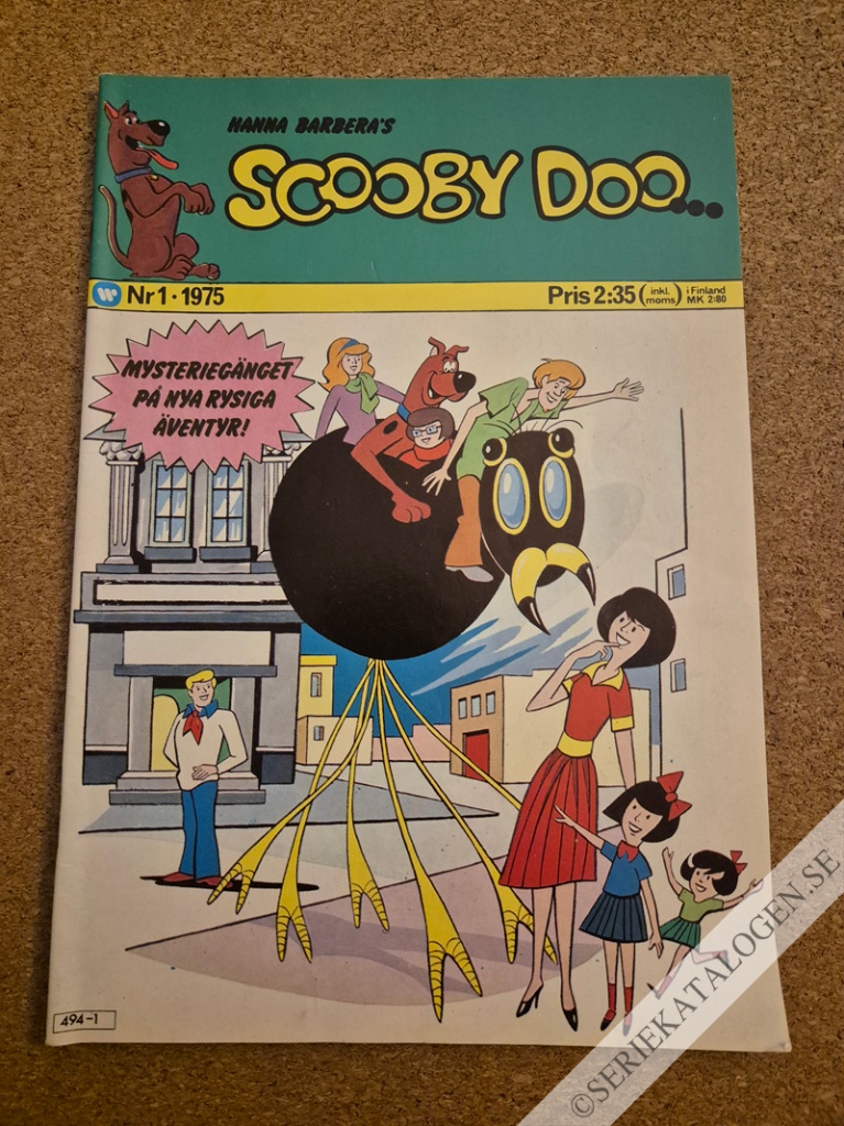 Framsida på Scooby Doo #1 (1975)