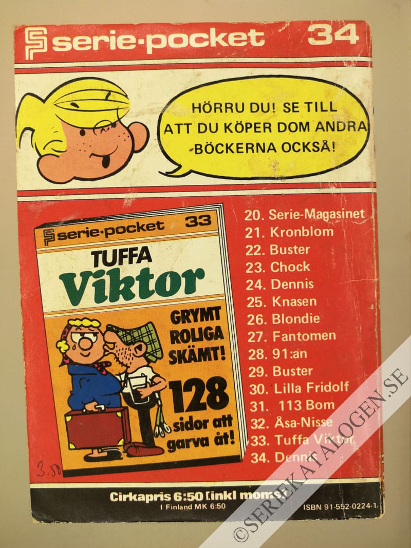 Baksida på Dennis (1975)