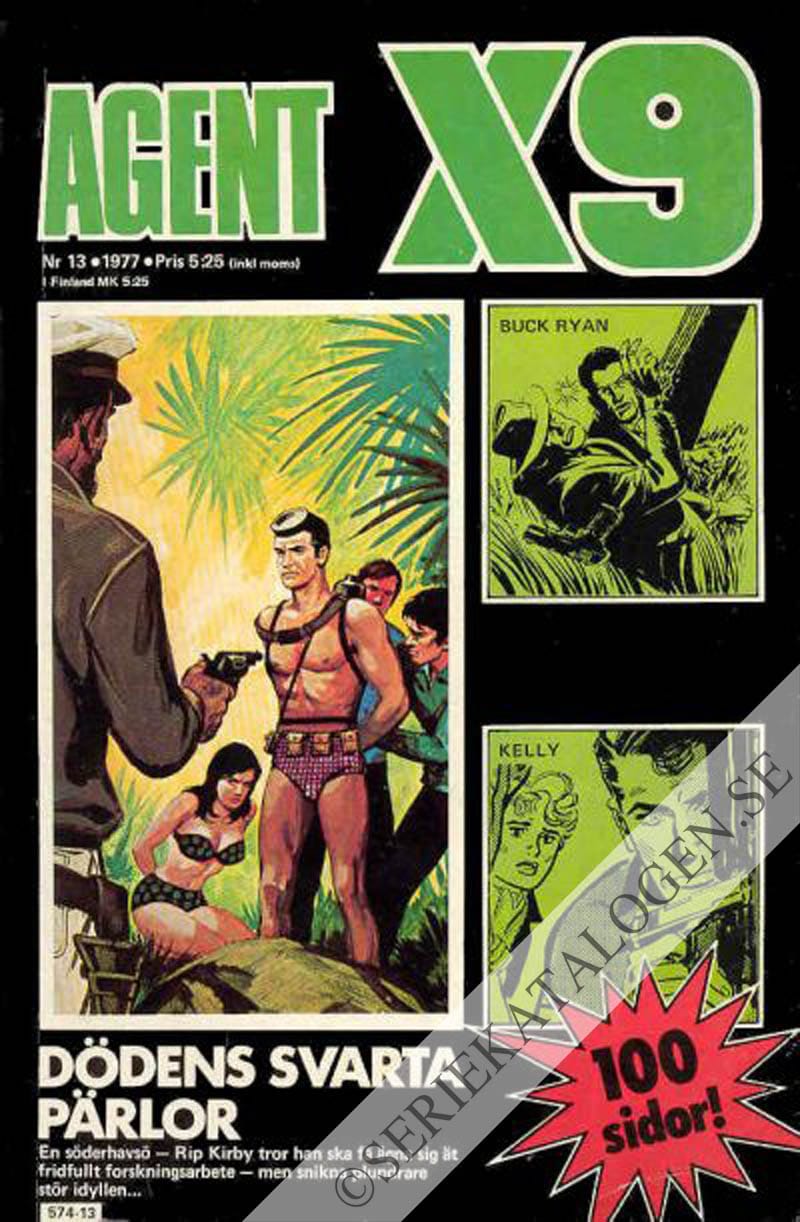 Framsida på Agent X9 #13 (1977)