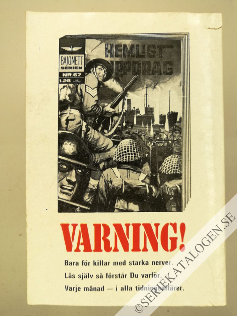 Baksida på Olycksfågeln Jim (1970)