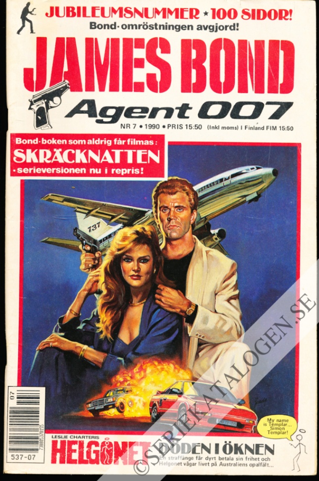 Framsida på James Bond agent 007 #7 (1990)
