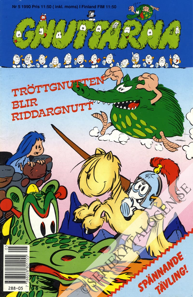Framsida på Gnuttarna #5 (1990)