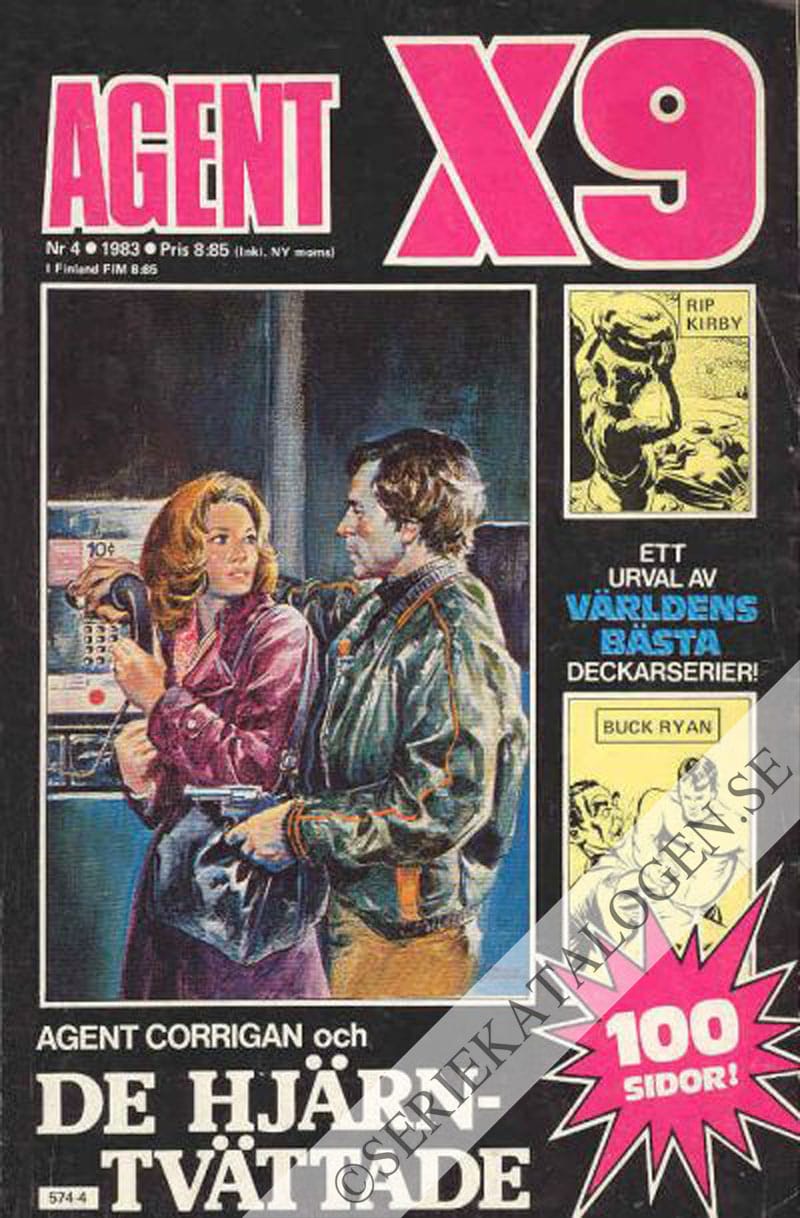 Framsida på Agent X9 #4 (1983)