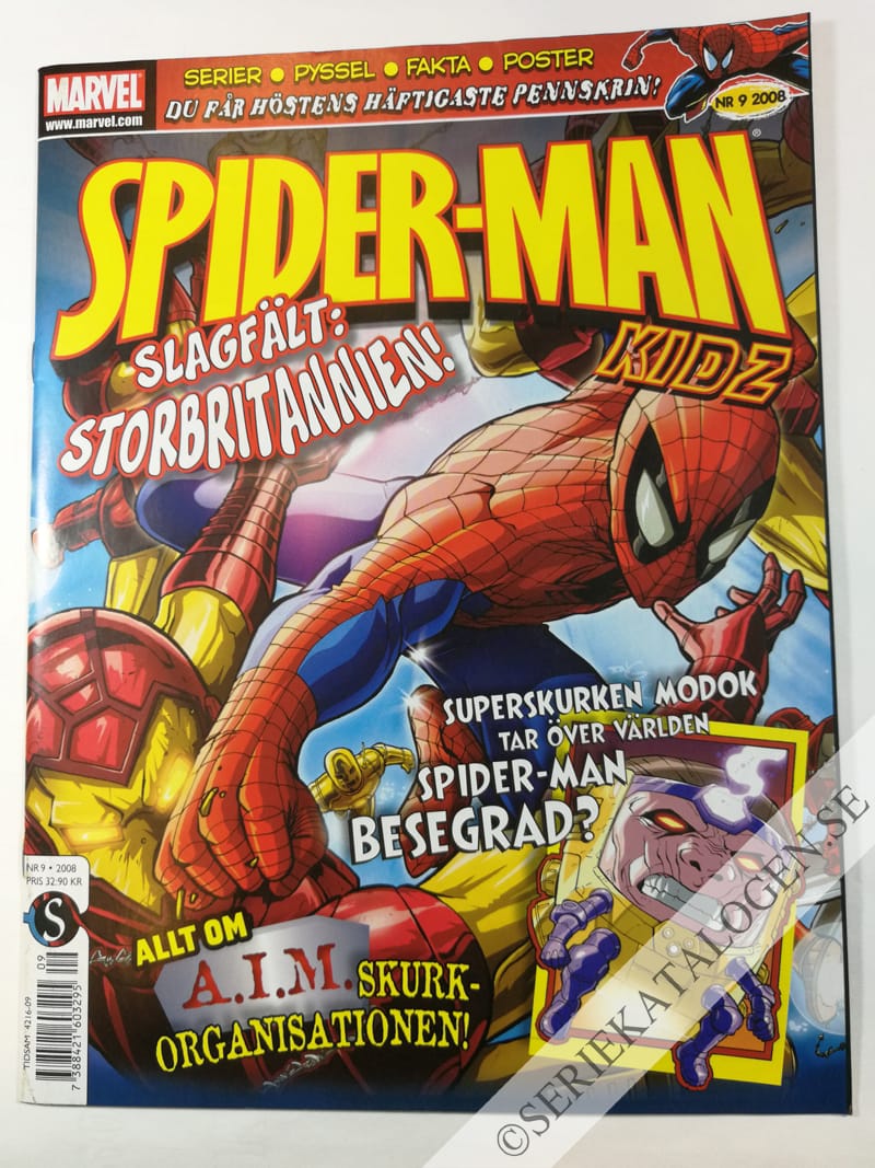Framsida på Spider-Man Kidz #9 (2008)