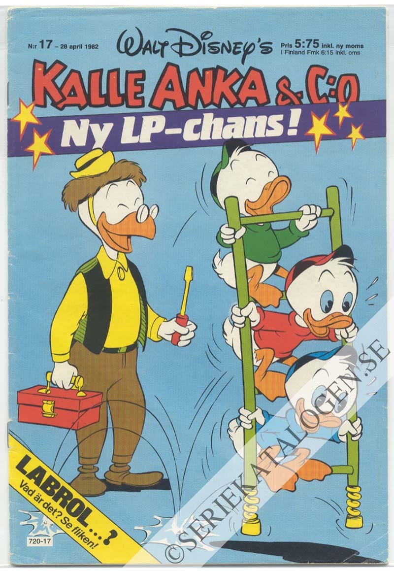Framsida på Kalle Anka & C:o #17 (1982)
