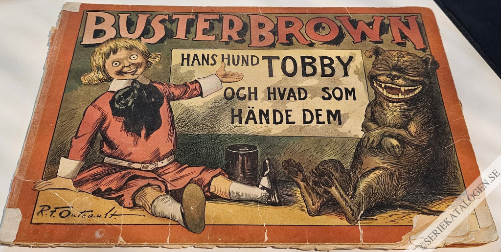 Framsida på Buster Brown Buster Brown, hans hund Tobby och hvad som hände dem (1910)