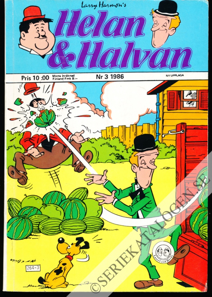 Framsida på Helan & Halvan #3 (1986)