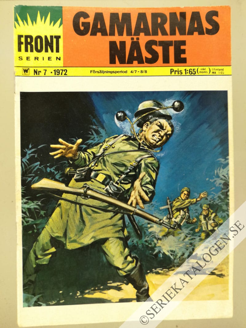 Framsida på Frontserien #7 - Gamarnas näste (1972)