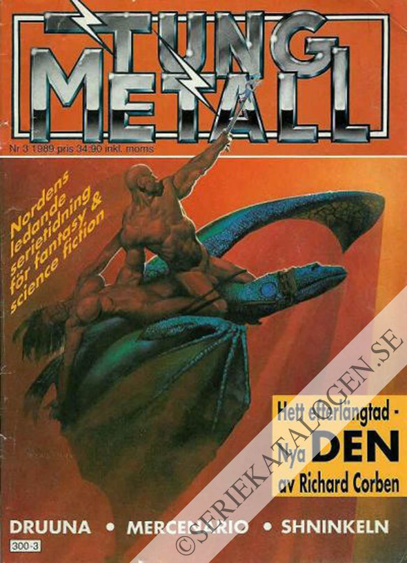 Framsida på Tung metall #3 (1989)