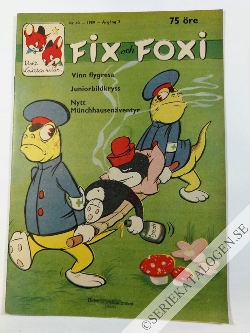 Framsida på Fix och Foxi #40 (1959)