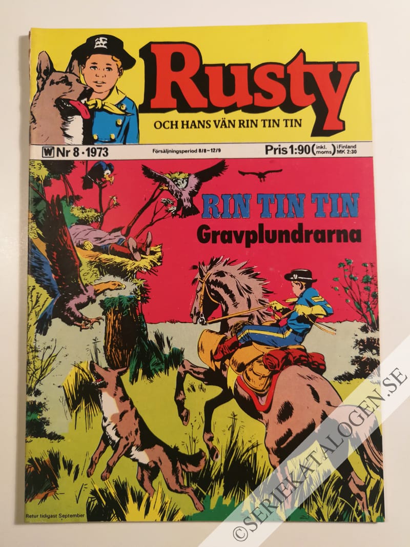 Framsida på Rusty och hans vän Rin Tin Tin #8 (1973)