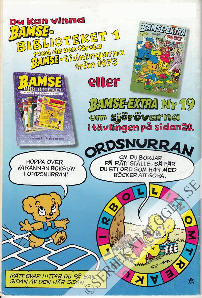 Baksida på Bamse och Snicke Skogsmus (2001)