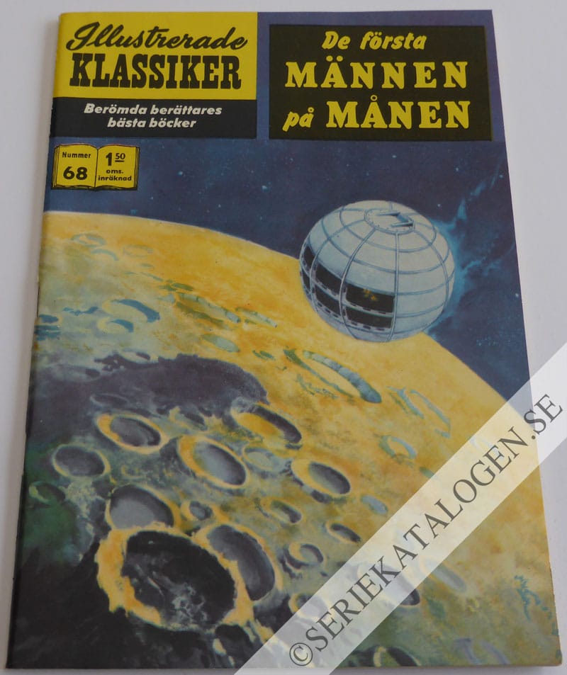 Framsida på De första männen på månen (1968)
