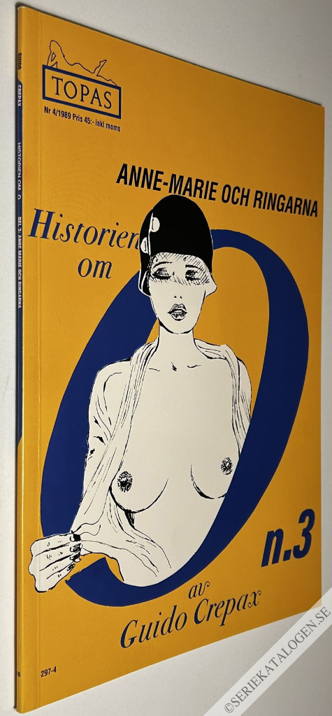 Framsida på Topas Historien om O, del 3 – Anne-Marie och ringarna (1989)