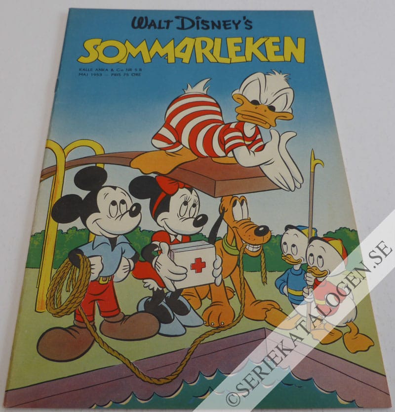 Framsida på Walt Disney's serier Sommarleken (1953)