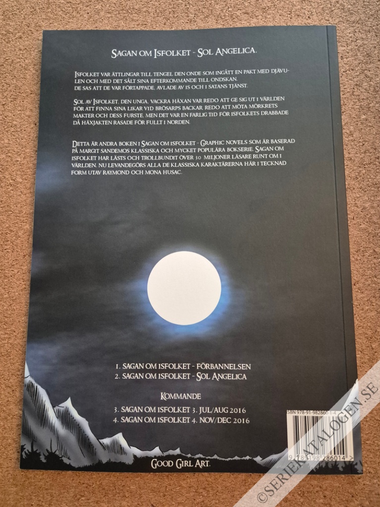 Baksida på Sol Angelica (2016)