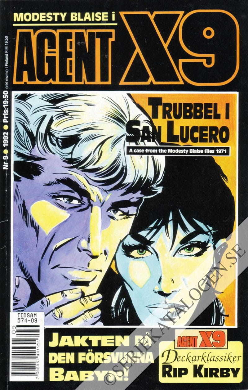 Framsida på Agent X9 #9 (1992)