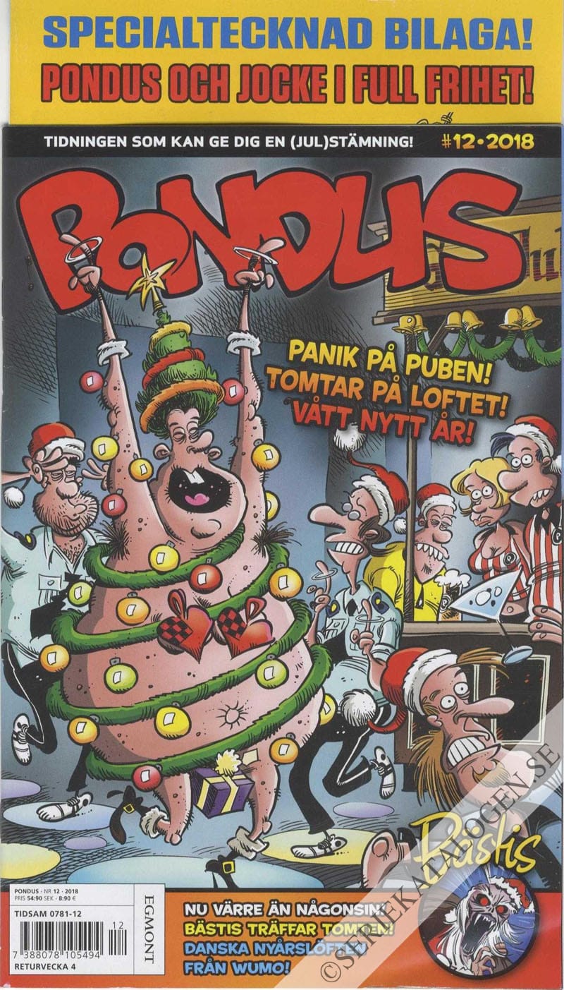 Framsida på Pondus #12 (2018)