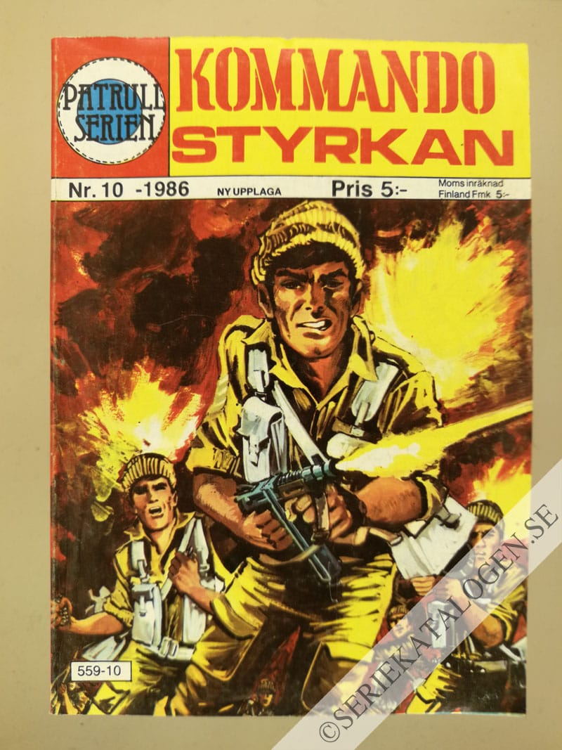 Framsida på Patrullserien #10 - Kommandostyrkan (1986)