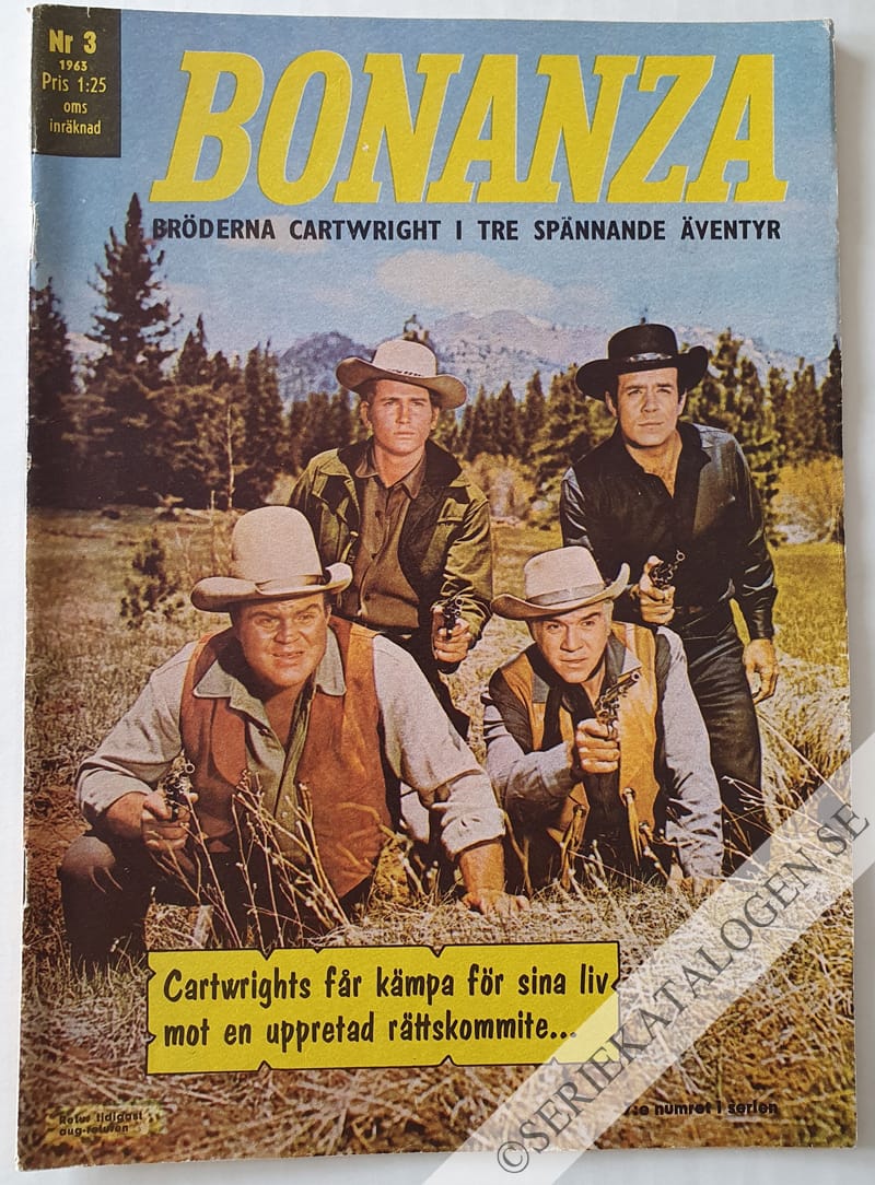 Framsida på Bonanza #3 (1963)