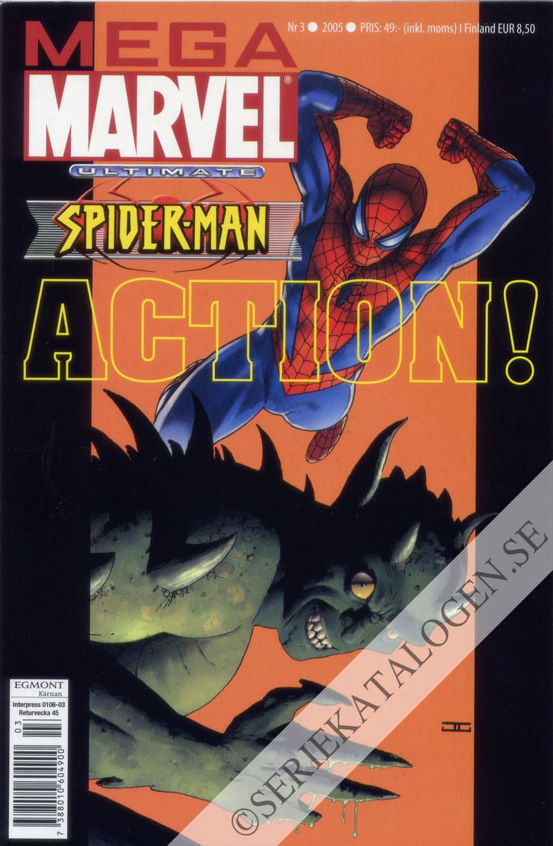 Framsida på Mega Marvel #3 - Ultimate Spider-Man (2005)