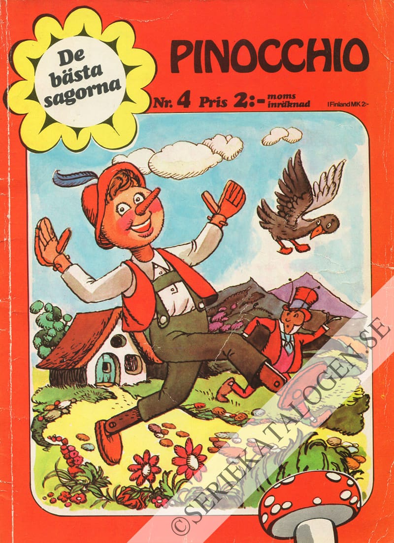 Framsida på De bästa sagorna Pinocchio (1971)