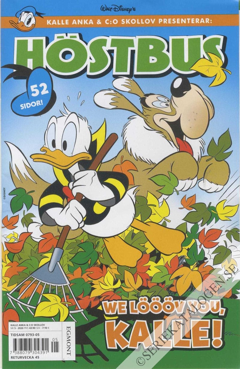 Framsida på Kalle Anka & C:o - Skollov Kalle Anka & C:o skollov presenterar: Höstbus (2020)