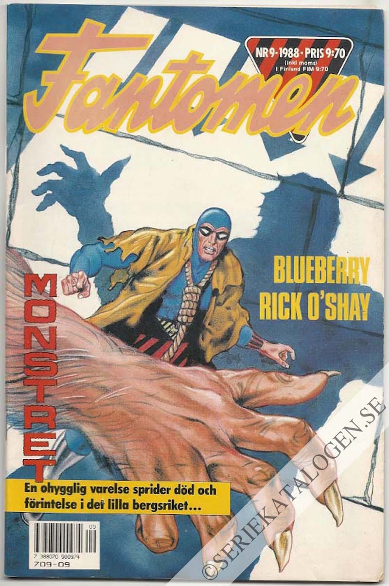 Framsida på Fantomen #9 (1988)