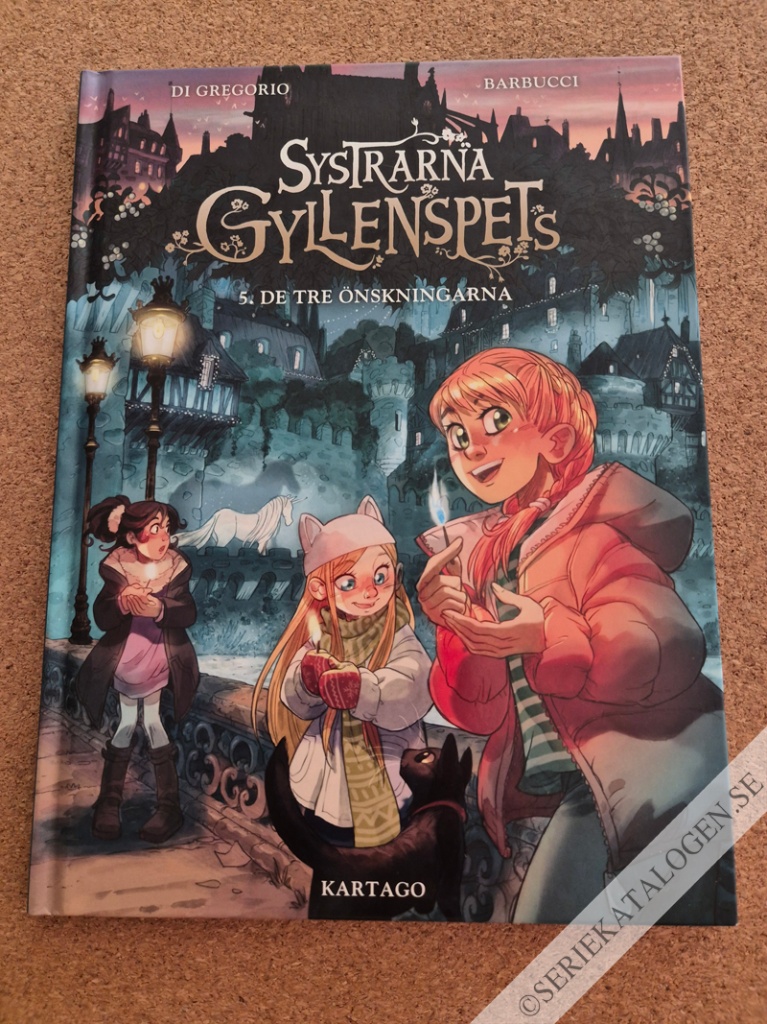 Framsida på Systrarna Gyllenspets De tre önskningarna (2024)