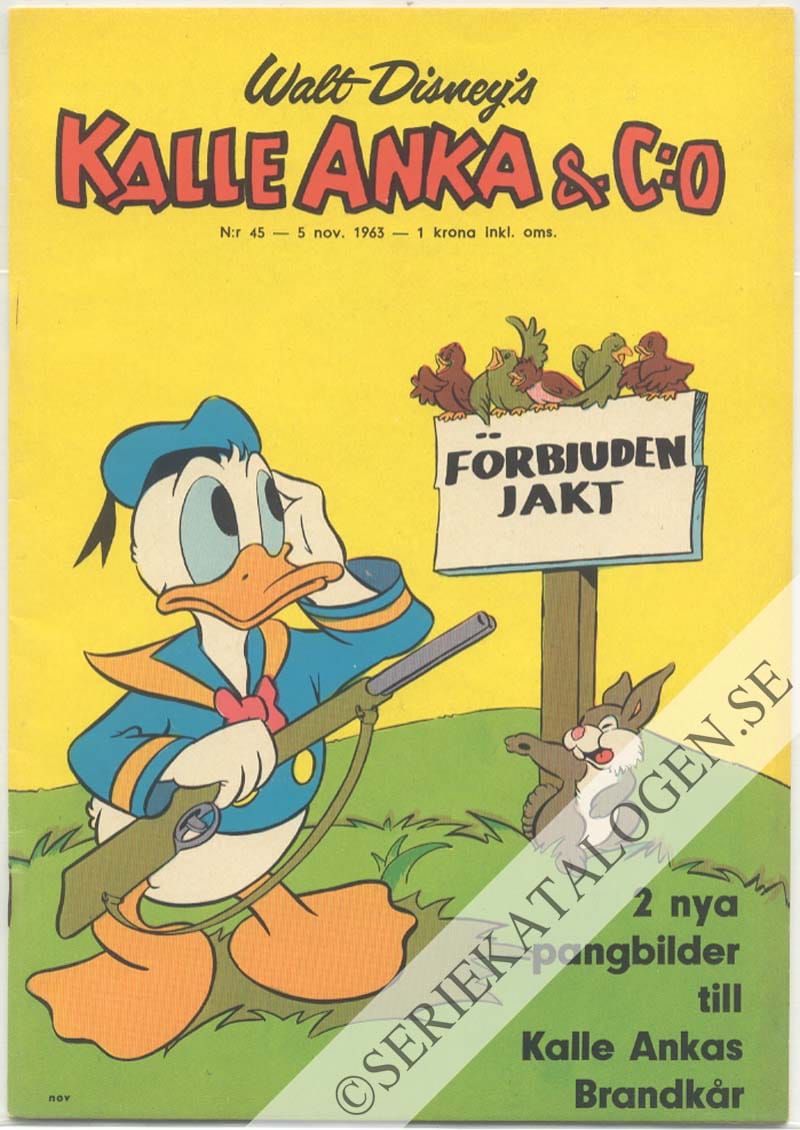 Framsida på Kalle Anka & C:o #45 (1963)