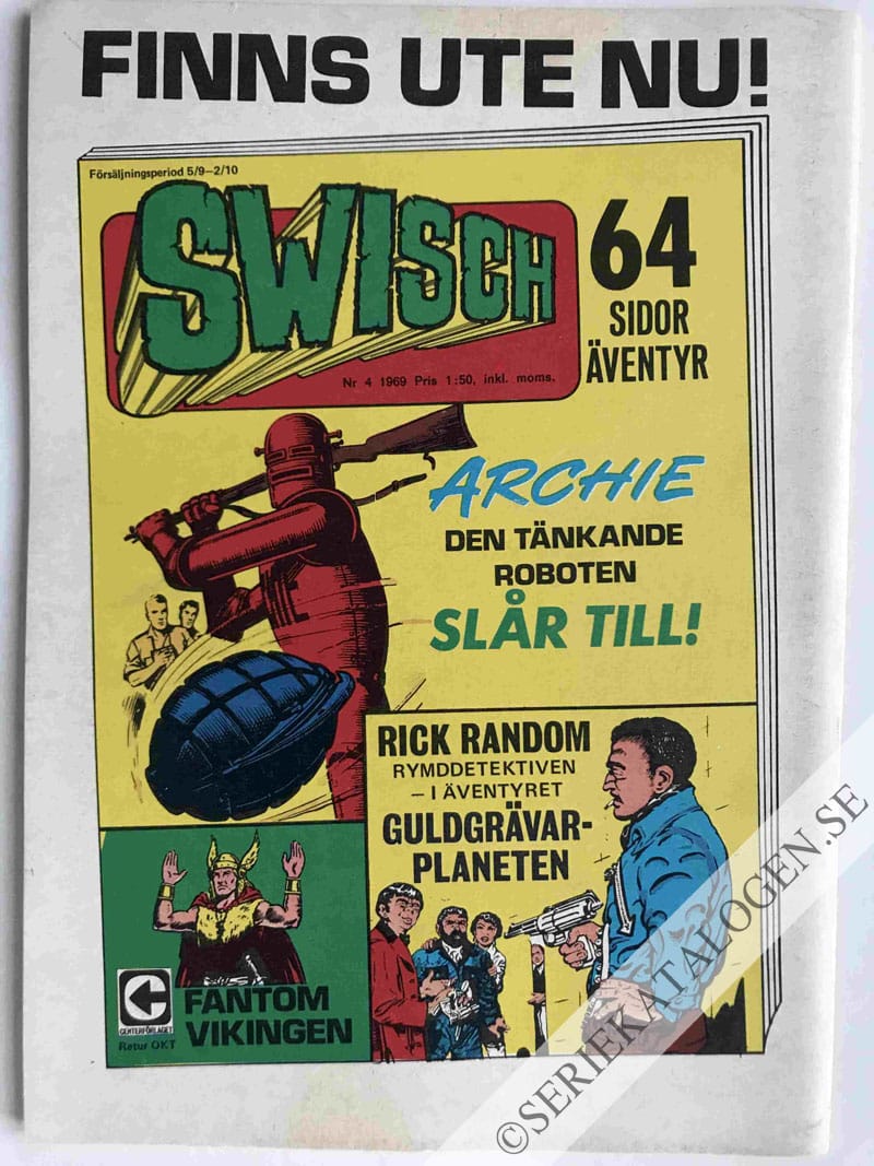 Baksida på Den försvunna divisionen (1969)
