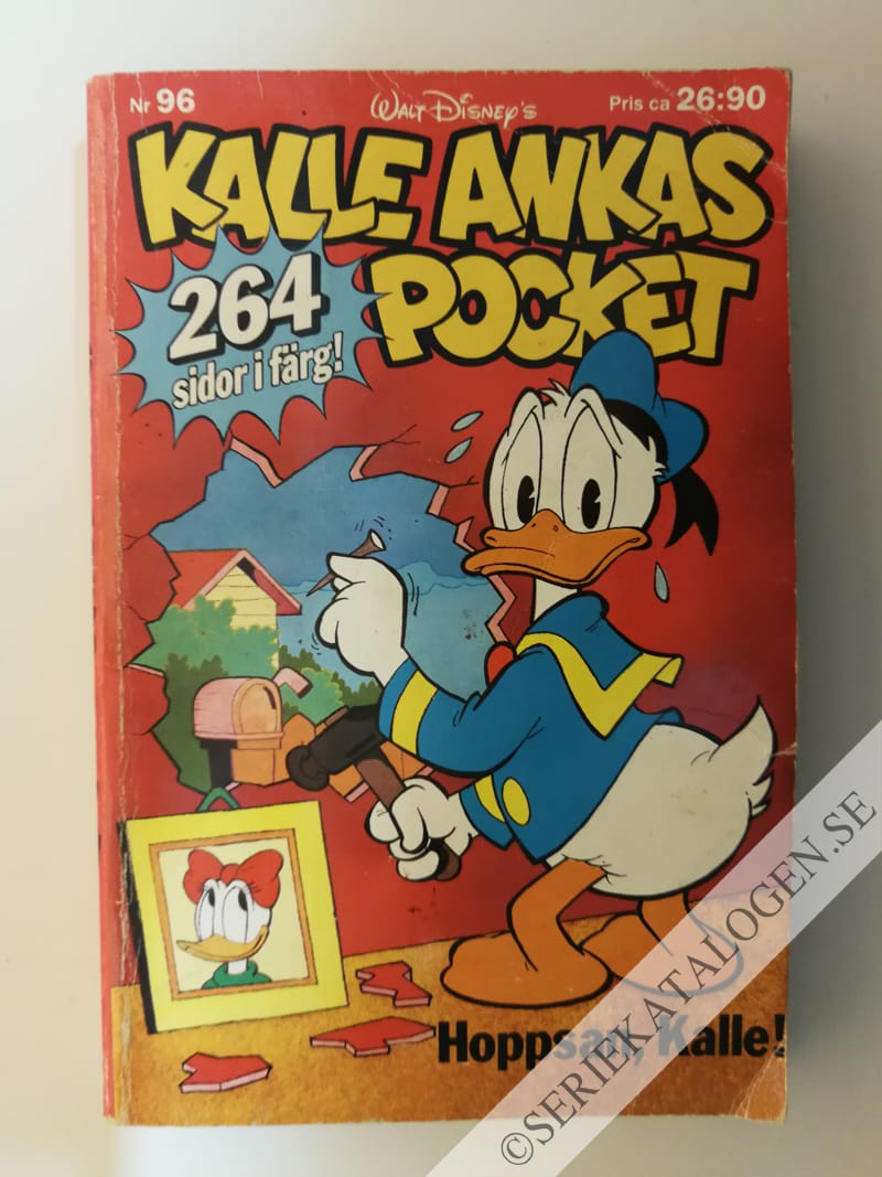 Framsida på Kalle Ankas pocket #96 - Hoppsan, Kalle! (1988)