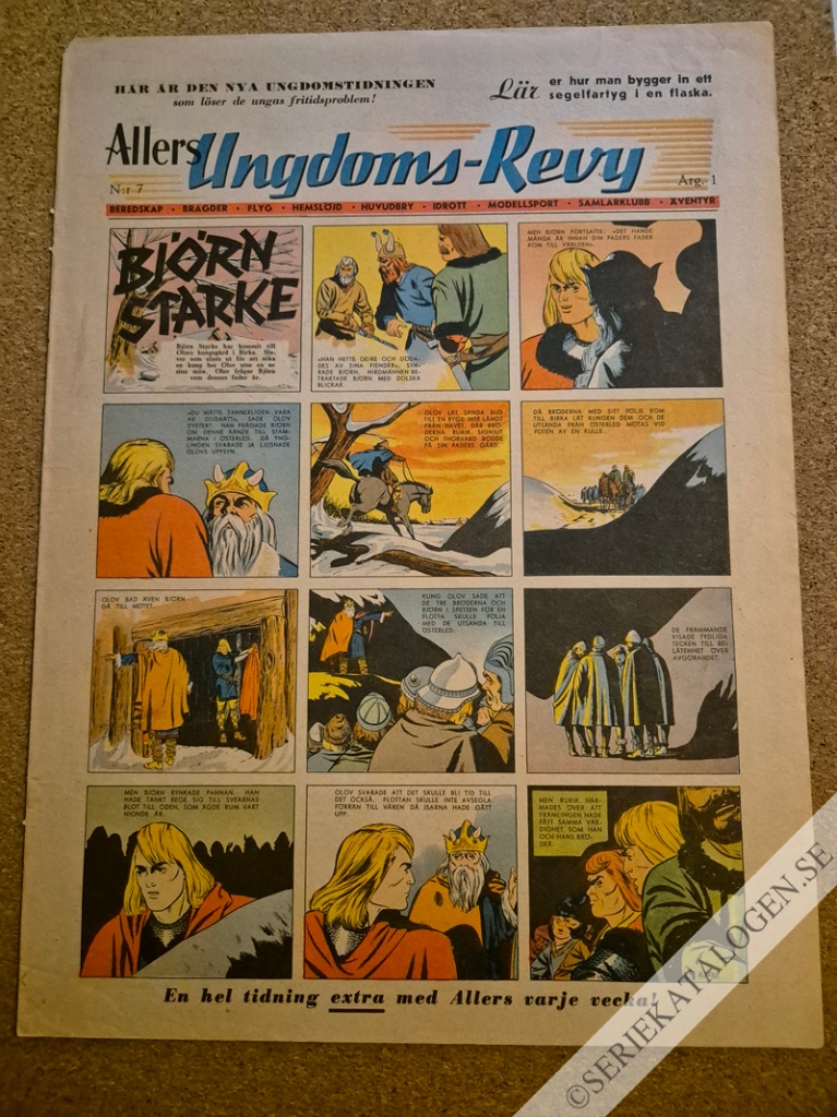 Framsida på Allers ungdomsrevy #7 (1942)