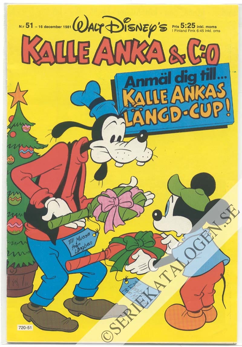 Framsida på Kalle Anka & C:o #51 (1981)