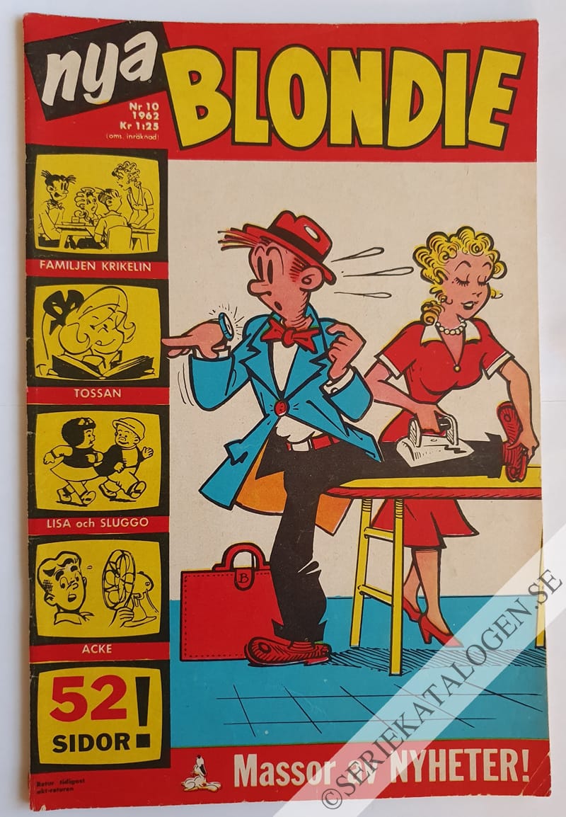 Framsida på Blondie #10 (1962)
