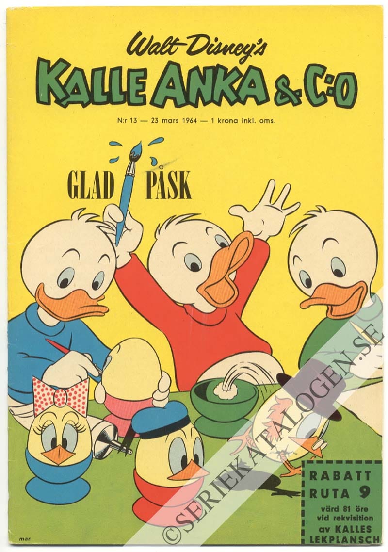 Framsida på Kalle Anka & C:o #13 (1964)