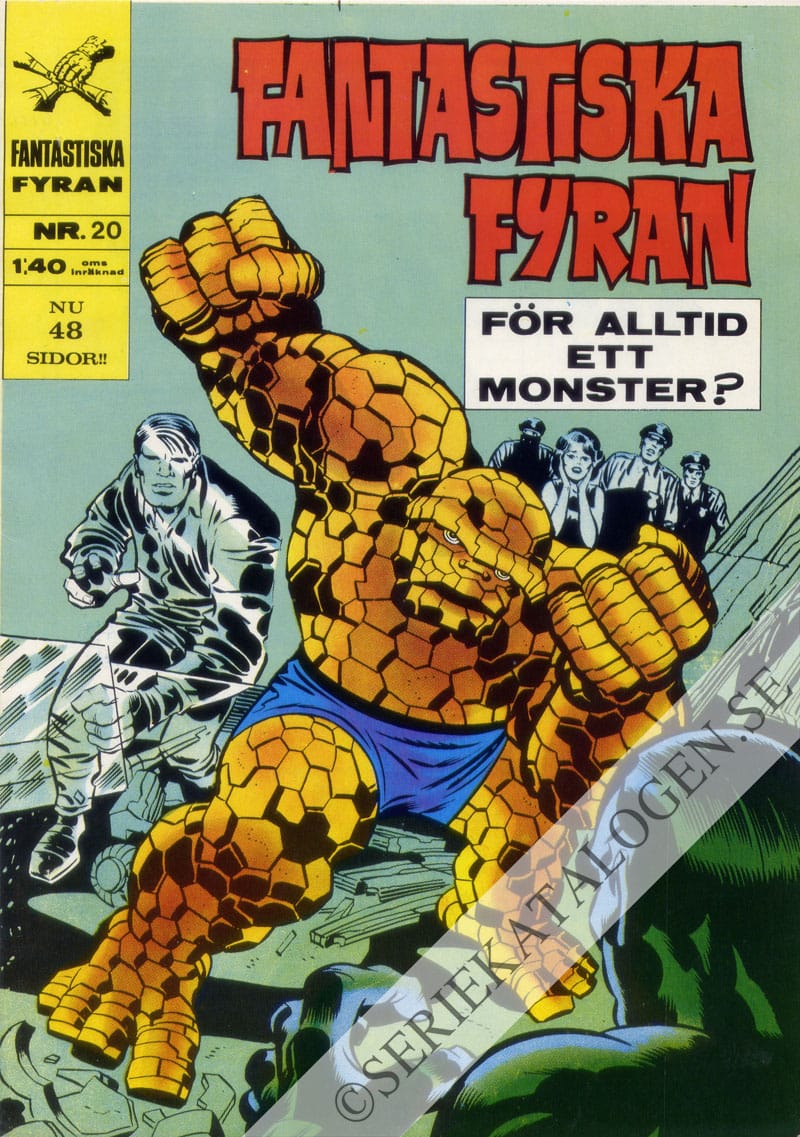 Framsida på Fantastiska Fyran #20 (1969)