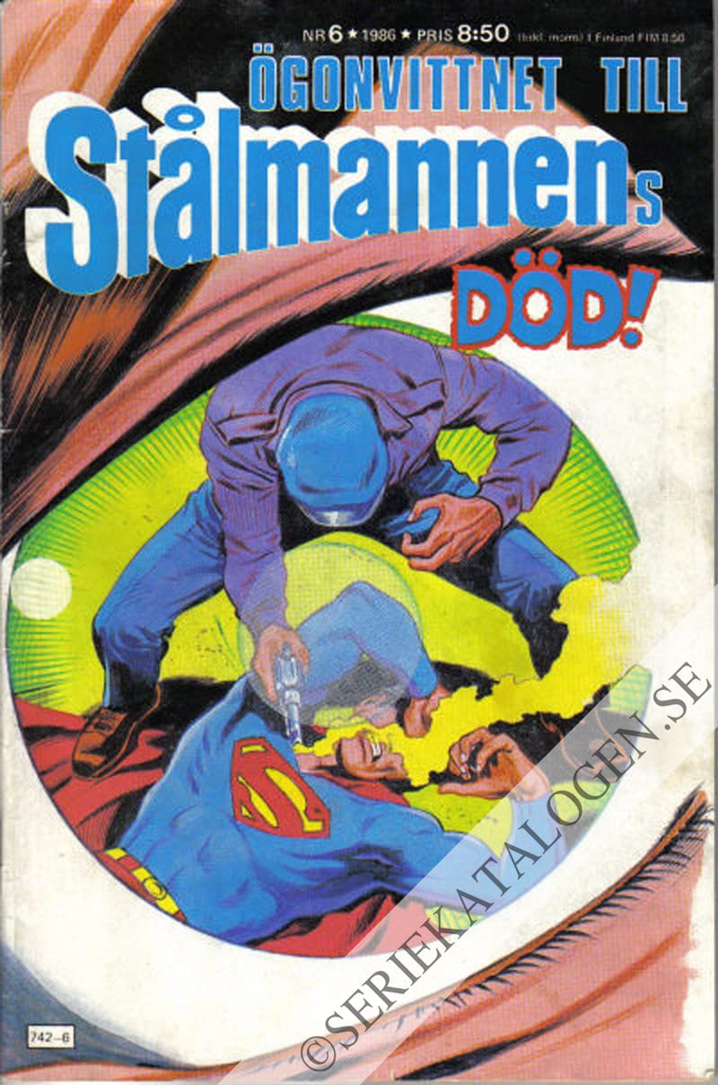 Framsida på Stålmannen #6 (1986)