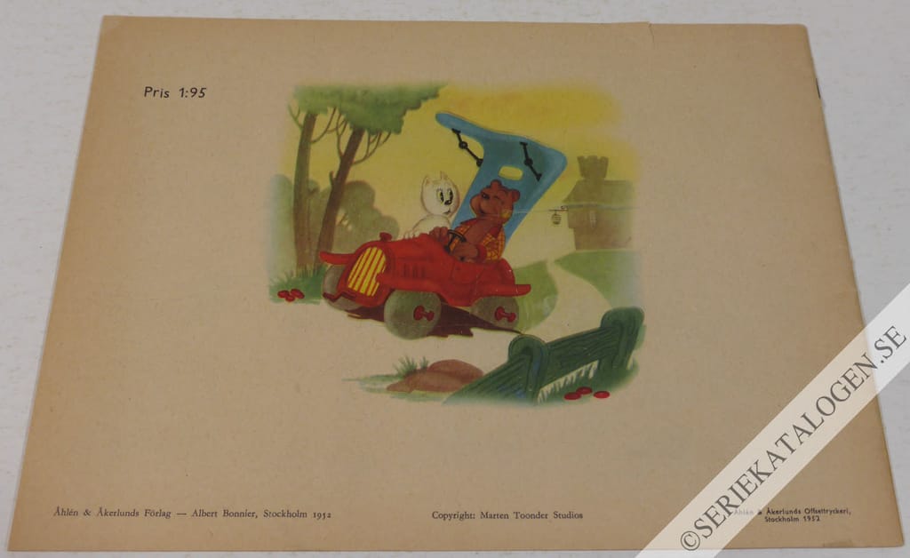 Baksida på Tom Puss och sjöormen (1952)