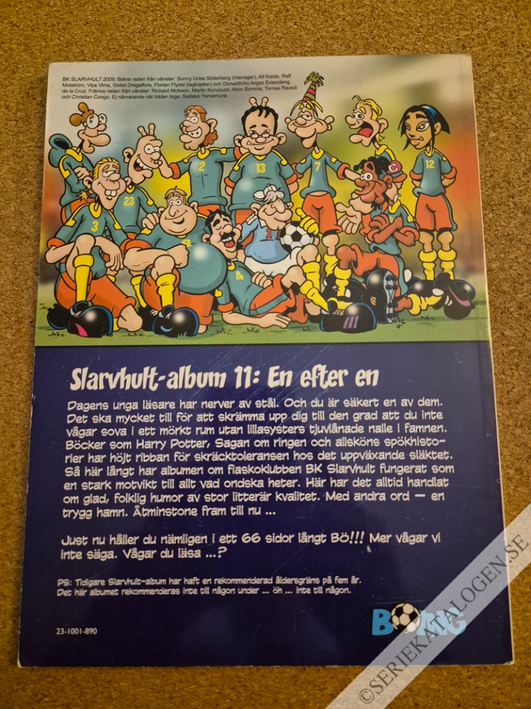 Baksida på En efter en (2009)