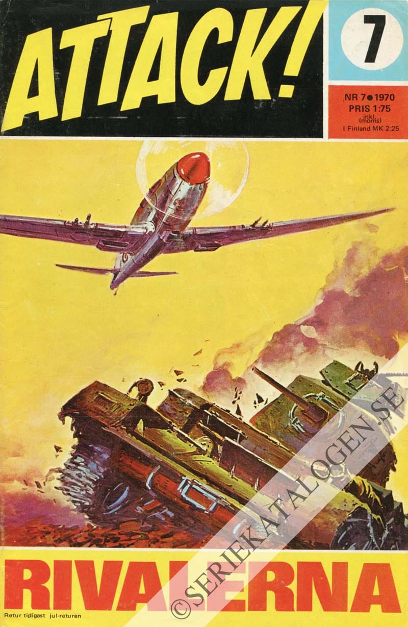 Framsida på Attack Rivalerna (1970)