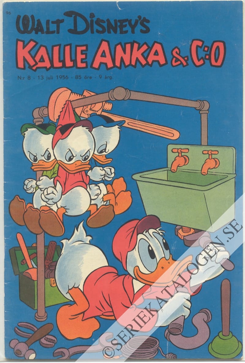 Framsida på Kalle Anka & C:o #8 (1956)