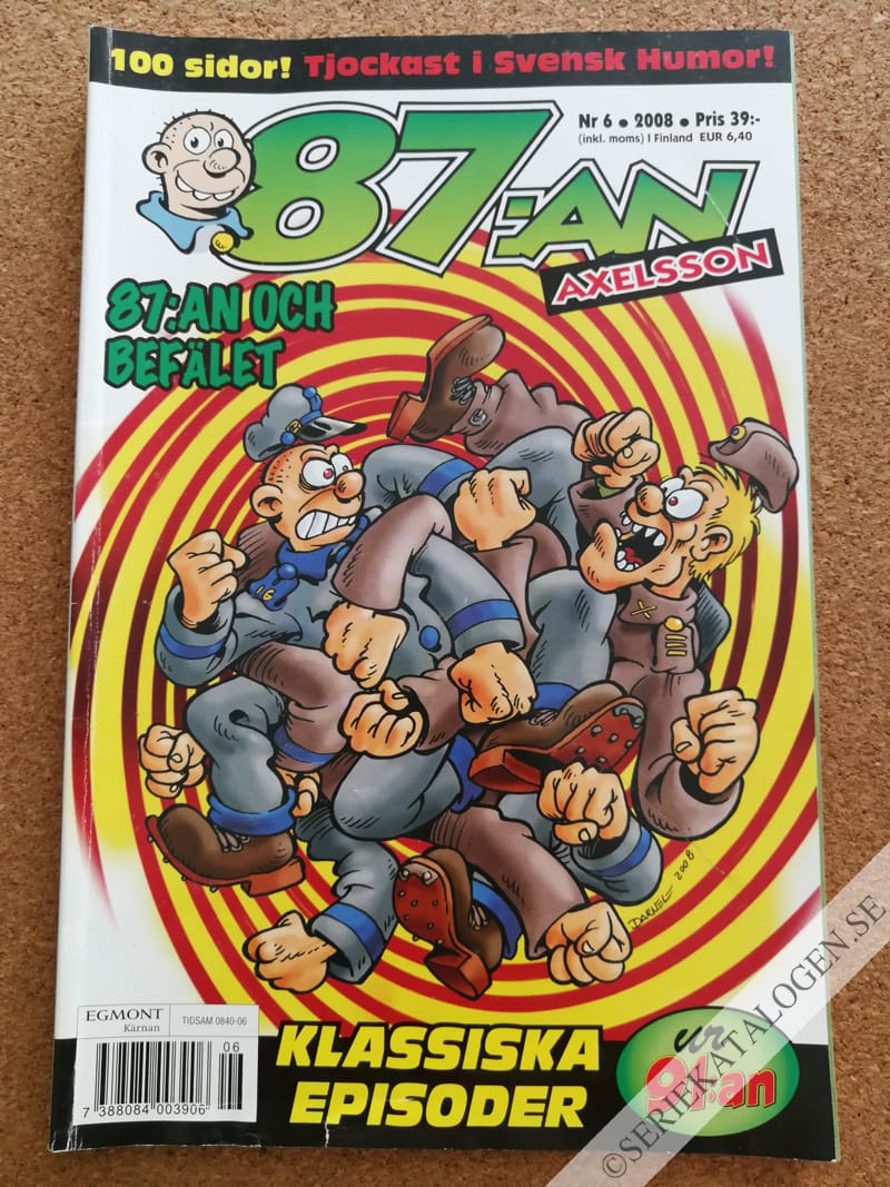 Framsida på 87:an Axelsson #6 (2008)