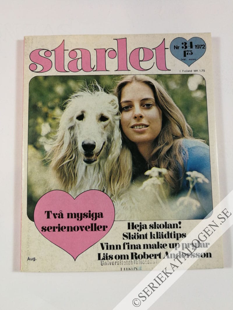 Framsida på Starlet #34 (1972)