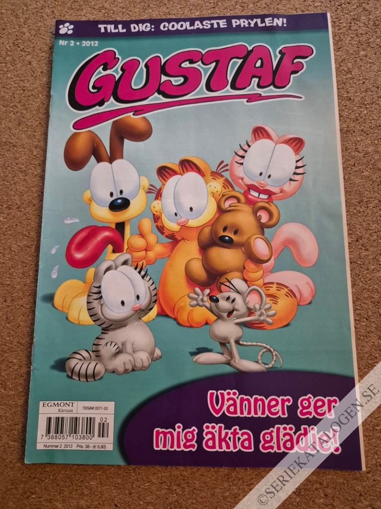 Framsida på Gustaf #2 - Vänner ger mig äkta glädje! (2012)