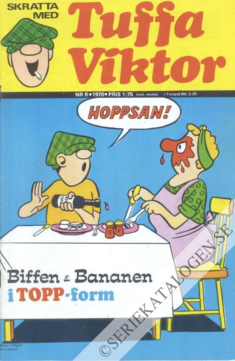Framsida på Skratta med Tuffa Viktor #8 (1970)
